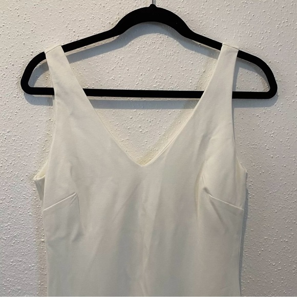 NWOT Lena Women Woven V- Neck White Maxi Dress Wedding Sz. MEDIUM - Picture 7 of 7